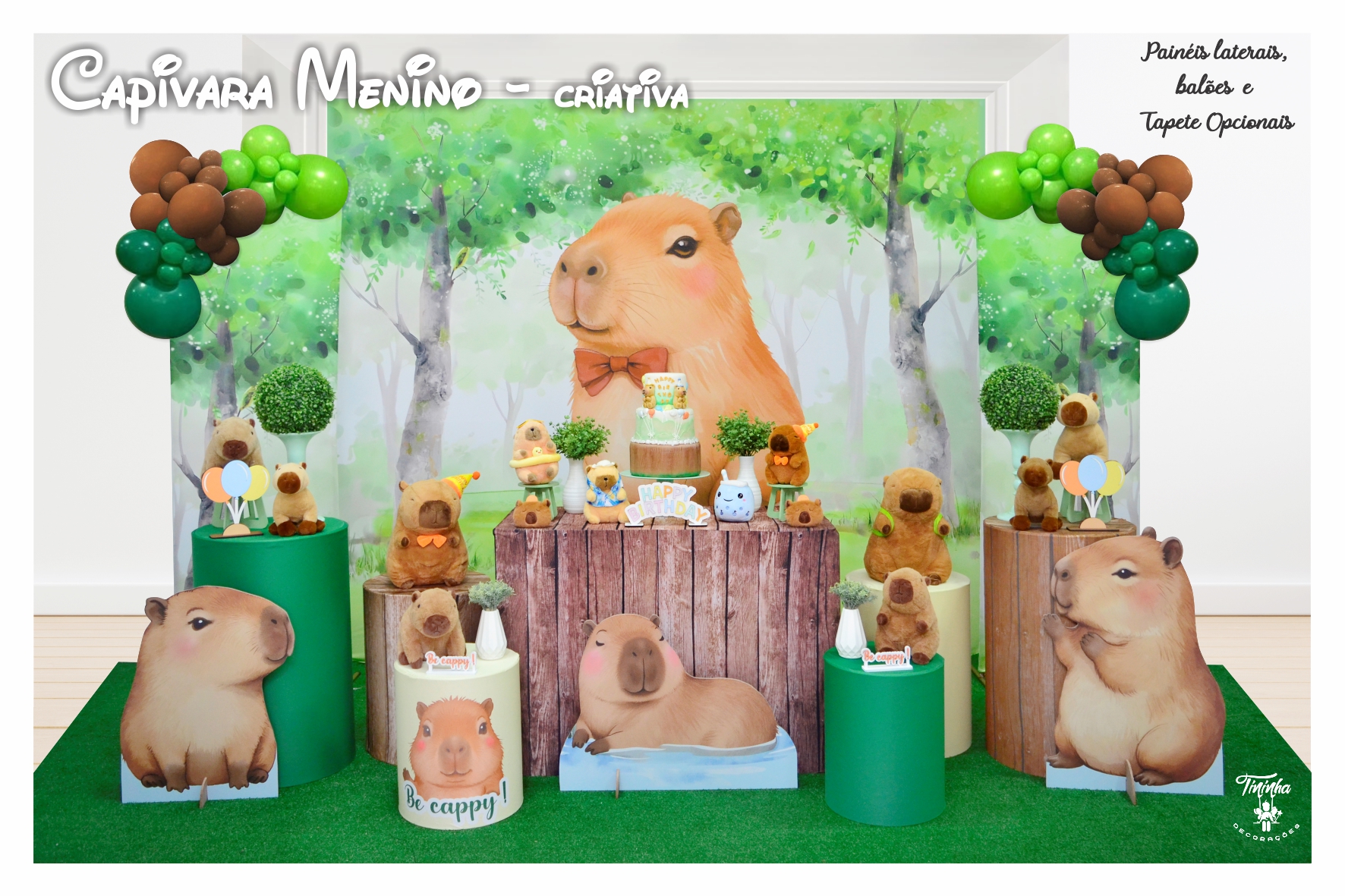 Capivara Menino - criativa